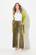 Pantaloni in velluto con cintura elastica e taglio della gamba ampio