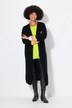 Long cardigan with peace pattern on the back and open front