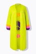Long cardigan with peace pattern on the back and open front