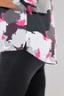 Blouse, camouflageprint, tuniekhals