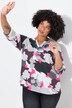 Blouse, camouflageprint, tuniekhals