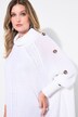 Pullover, poncho-stil, kabelmønster, tilspidset kant