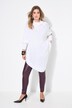 Pullover, poncho-stil, kabelmønster, tilspidset kant