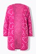 Cardigan dalla vestibilità classica con fantasia con cuori