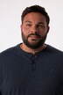 Men+ Henley-skjorte, Basic, korte ærmer, rund hals, op til str. 8XL