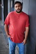 Henley Men+, Basic, krátké rukávy, kulatý výstřih, do 8XL