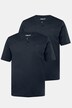 Maglie serafino basic Men+ in confezione doppia con scollo a girocollo e mezze maniche, fino alla tg. 8XL