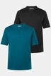 Maglie serafino basic Men+ in confezione doppia con scollo a girocollo e mezze maniche, fino alla tg. 8XL