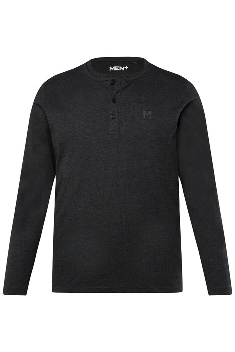 Henley Men+, Basic, dlouhé rukávy, kulatý výstřih, do 8XL