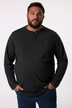 Men+ Henley-skjorte, Basic, lange ærmer, rund hals, op til str. 8XL