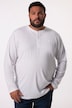 Men+ Henley, Basic, manga larga, cuello redondo, hasta la 8 XL