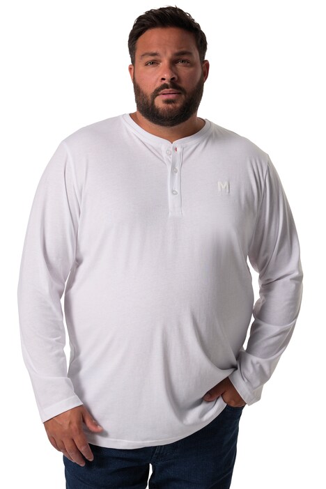 Henley Men+, Basic, dlouhé rukávy, kulatý výstřih, do 8XL
