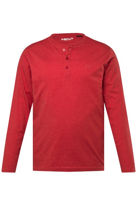 Henley Men+, Basic, dlouhé rukávy, kulatý výstřih, do 8XL