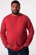Men+ Henley-skjorte, Basic, lange ærmer, rund hals, op til str. 8XL