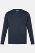 Men+ Henley-skjorte, Basic, lange ærmer, rund hals, op til str. 8XL