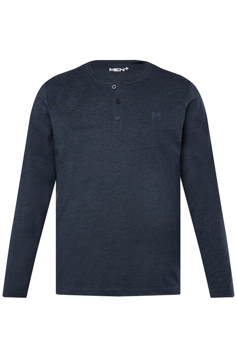 Henley Men+, Basic, dlouhé rukávy, kulatý výstřih, do 8XL