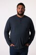 Men+ Henley-skjorte, Basic, lange ærmer, rund hals, op til str. 8XL