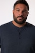 Men+ Henley-skjorte, Basic, lange ærmer, rund hals, op til str. 8XL