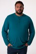 Men+ Henley-skjorte, Basic, lange ærmer, rund hals, op til str. 8XL