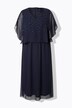 Robe maxi à strass fantaisie. Décolleté V et manches courtes