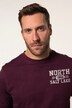 T-shirt JP 1880 en jersey flammé, manches courtes, imprimé poitrine/dos - jusqu'au 8 XL