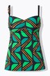Tankini, softcups, justerbare stropper, genanvendt