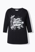 T-shirt, Classic pasform, Collage-print, 3/4-lange ærmer