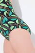 Geometric Print Cupless Swimsuit