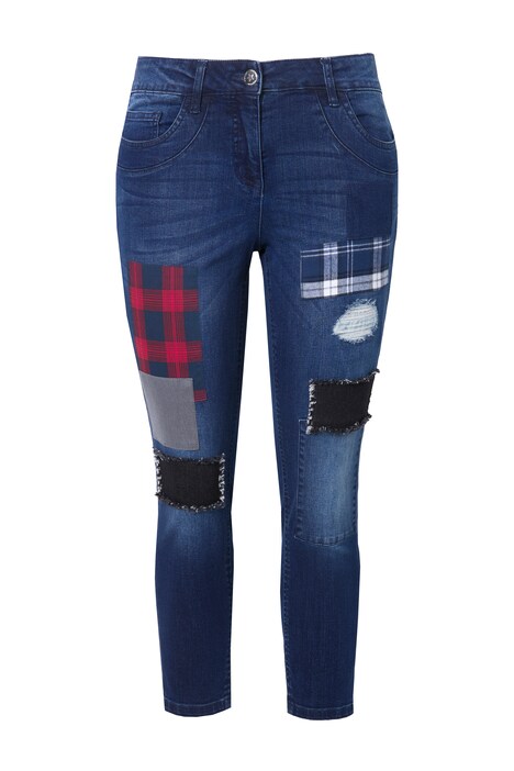 Jeans in distressed look with 5 pockets