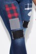Jeans in distressed look with 5 pockets
