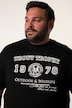 Men+ T-shirt, korte mouw, print op de borst, tot 8XL