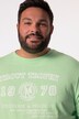 Men+ T-shirt, korte mouw, print op de borst, tot 8XL