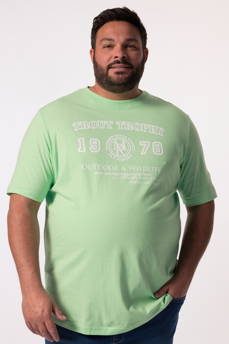 Tričko Men+, krátké rukávy, potisk na hrudi, do 8XL