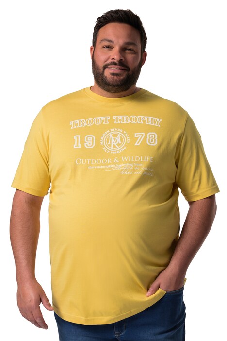 Tričko Men+, krátké rukávy, potisk na hrudi, do 8XL