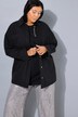 Denimskjorte, oversized, broderi på knappestolpen