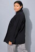 Denimskjorte, oversized, broderi på knappestolpen