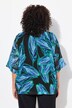 Chiffon-cape, oversized, V-udskæring, 3/4-ærmer