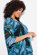 Chiffon-cape, oversized, V-udskæring, 3/4-ærmer