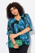 Chiffon-cape, oversized, V-udskæring, 3/4-ærmer