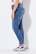 Jean coupe Slim Fit imprimé au laser, 5 poches