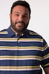 Men+ poloshirt, korte ærmer, striber, op til 8XL