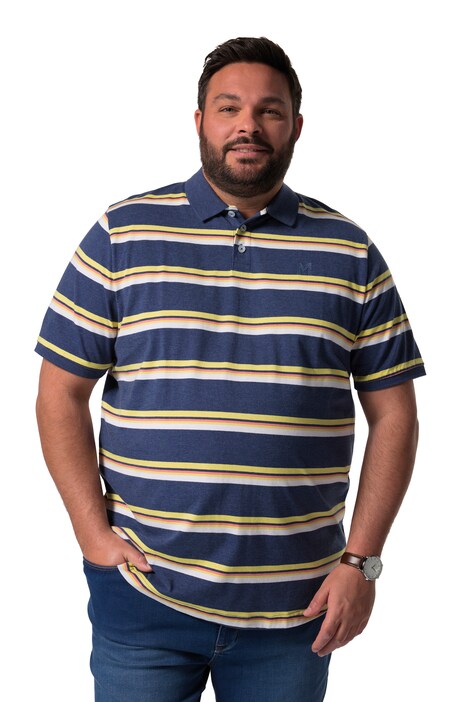 Polokošile Men+, krátké rukávy, pruhy, do 8XL