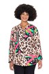 Halenka, rovný střih, leopardí vzor s barevnými detaily, dlouhé rukávy