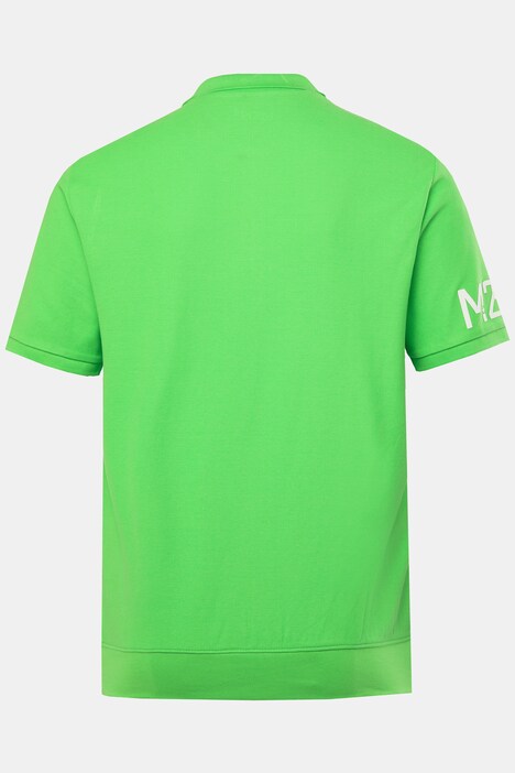 Men+ poloskjorte magepassform, halve ermer, pique, trykk, opptil 8 XL