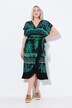 Kaftan, junglepatroon, ronde hals, halflange mouwen