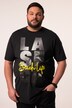 Men+ camiseta, media manga, estampado en el pecho, look vintage, hasta la 8 XL