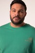 Men+ T-skjorte, halve ermer, stort ryggetrykk, rund hals, opptil 8 XL