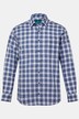 Boston Park ternet skjorte af hørmix, lange ærmer, Kent-krave, comfort fit, op til str. 8XL