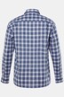 Boston Park ternet skjorte af hørmix, lange ærmer, Kent-krave, comfort fit, op til str. 8XL
