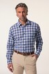 Boston Park ternet skjorte af hørmix, lange ærmer, Kent-krave, comfort fit, op til str. 8XL